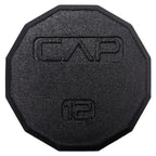 Cap Barbell 12-Sided Coated Dumbbell, 12 Lb