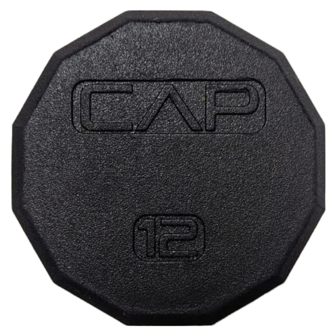 Cap Barbell 12-Sided Coated Dumbbell, 12 Lb