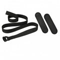 MERISHOPP Hamstring Training Strap Adjustable Leg Curl Strap Nylon Knee Pad Set