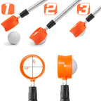 Prowithlin Golf Ball Retriever, 12Ft Aluminum Alloy Golf Ball Retriever Telescopic Golf Accessories Golf Gift