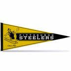 Rico Industries Nfl Football Pittsburgh Steelers Retro 12'' X 30'' Felt Wall D  Cor Pennant - Great For Home/Bed Room/Man Cave D