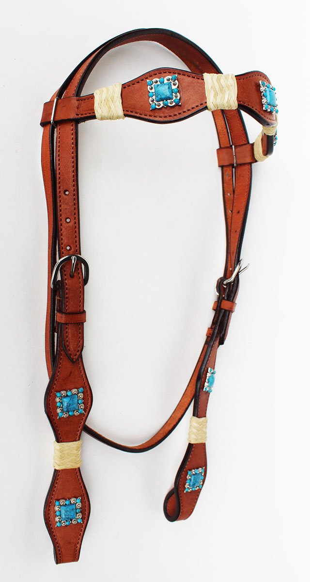 Prorider Horse Saddle Tack Bridle Western Leather Rawhide Rawhide Headstall 7878Thb