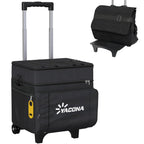 Cooler With Wheels And Handle, 50 Can Rolling Cooler, Portable Collapsible Soft Cooler With Wheels, Leakproof Insulated Wheeledc