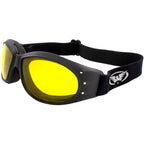 Global Vision Eliminator Padded Motorcycle Dirt Bike Riding Goggles Bundle For Day & Night (Clear-Smoke-Yellow)