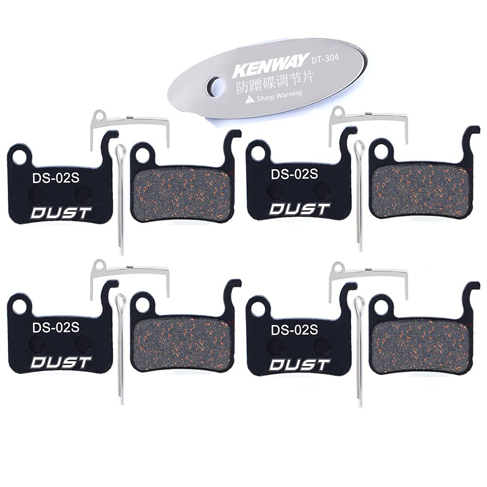 Cycearth 4 Pairs Bike Bicycle Disc Brake Pads For Shimano Xtr M965 M966 M975, Saint M800, Xt M765 M775 M776, Slx M665, Lx M585 T