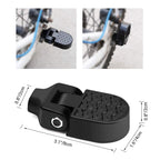 Tobwolf 1 Pair Mini Bike Rear Pedals, 3.1X1.6 In / 8X4Cm Aluminium Alloy Folding Bike Pegs, Non-Slip Bicycle Footrests, Foot Pla