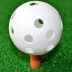 Faswin 100 Pack White Plastic Golf Training Balls, Airflow Hollow 41Mm Golf Balls For Driving Range, Swing Practice, Home Use