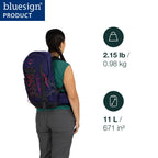 Osprey Tempest 11L Womens Lightweight Hiking Backpack - Small Daypack for Travel & Camping, Frosty Mint Green/Botanica