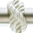 Seachoice 42561 Dock Rope For Boating - 3-Strand Twisted Nylon Dock Line, -Inch X 20 Feet, White