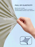 Hidkat Womens Sports Jogging Pants with Zipper Pocket Womens Hiking Fitness Tracking Workout Pants Khaki
