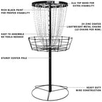 Remix Deluxe Practice Basket For Disc Golf - Black