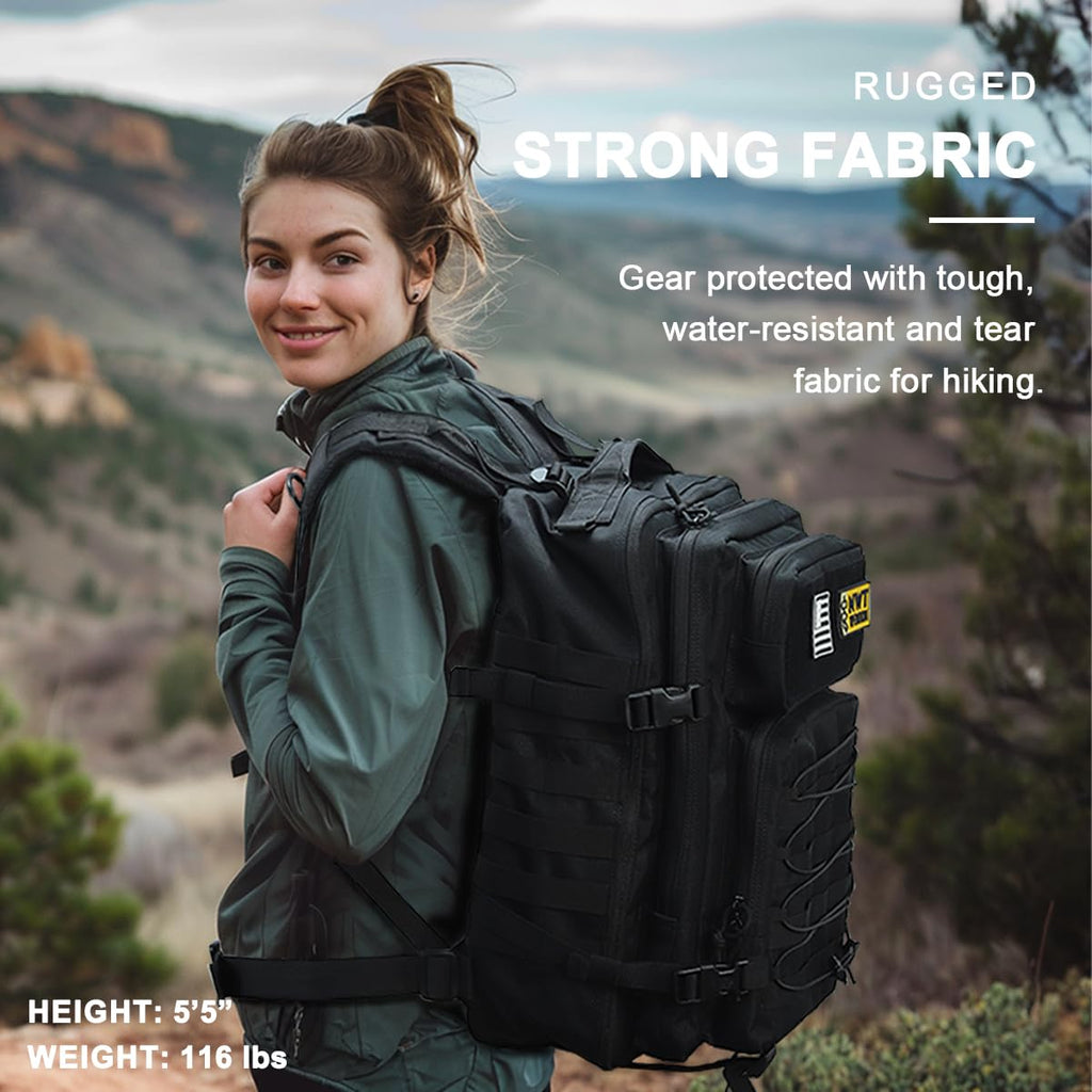Nwt Xpedition Military Tactical Backpack,Sturdy Work & Molle Laptops Rucksack, Heavy Duty Pack For Hiking Camping Travel Fishing