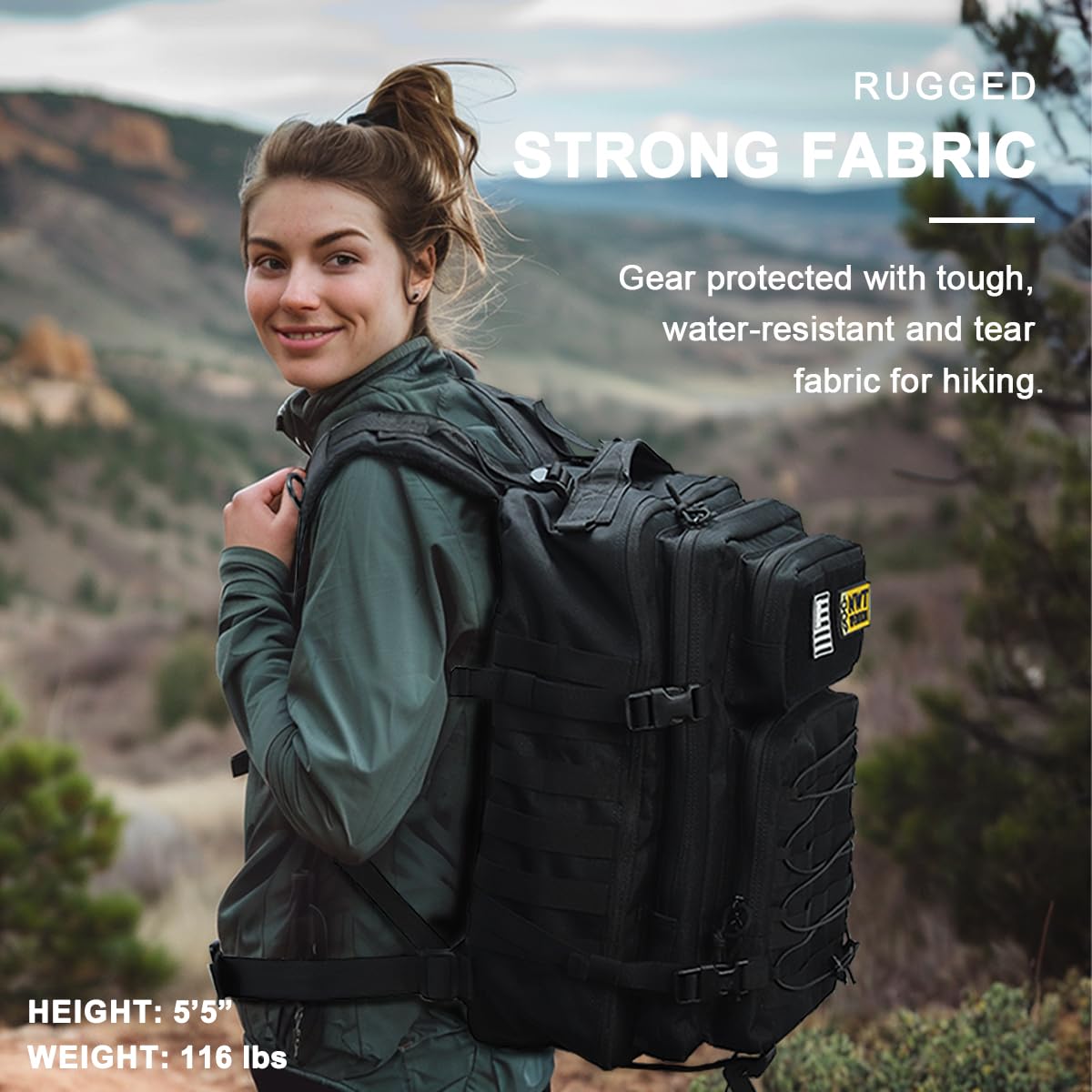 Nwt Xpedition Military Tactical Backpack,Sturdy Work & Molle Laptops Rucksack, Heavy Duty Pack For Hiking Camping Travel Fishing