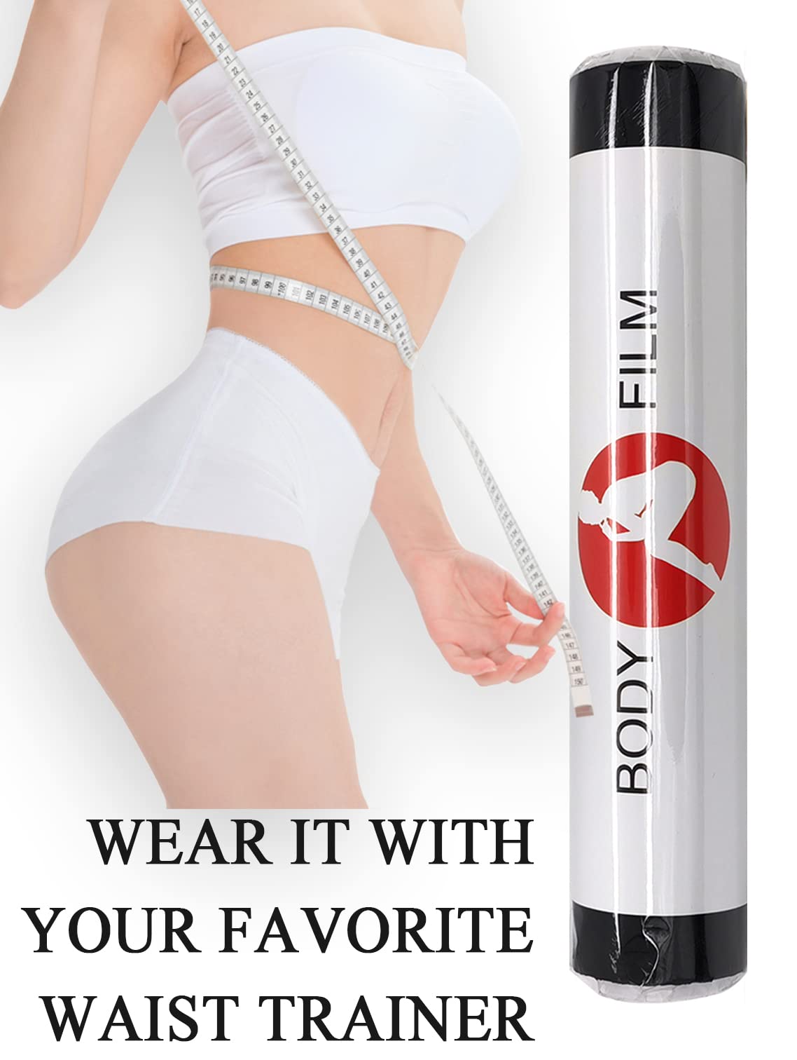 Zgdfsm 60 Meters Osmotic Plastic Body Wrap Sweat Shaper Sauna Workout & Sweat Enhancer Stomach Reduces Cellulite Wrap Body Film