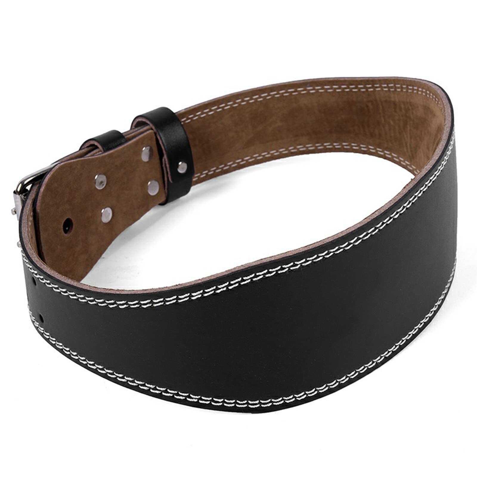Weight Lifting Belt Back Lumbar Support Strength Training Fitness Workout Home Gym (Xl, Black)