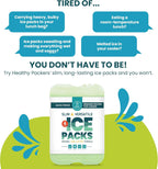 Healthy Packers Ice Pack - Freezer Packs - Original Cool Pack | Slim & Long-Lasting Ice Packs For Your Cooler Bag (4)