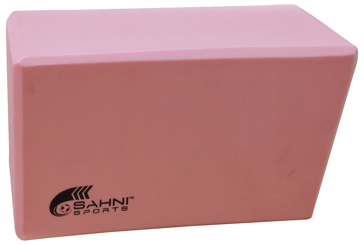Sahni Sports Foam Brick Yoga Blocks, 9 X 6 X 3 Inches (Pink)