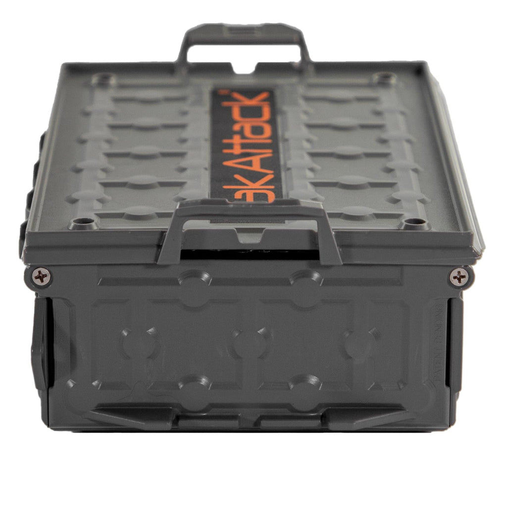 Yakattack Tracpak Stackable Storage Box - Battleship Grey | Kayak Fishing Gear Storage | Fits Geartrac & Mightymount | Kayak Acc