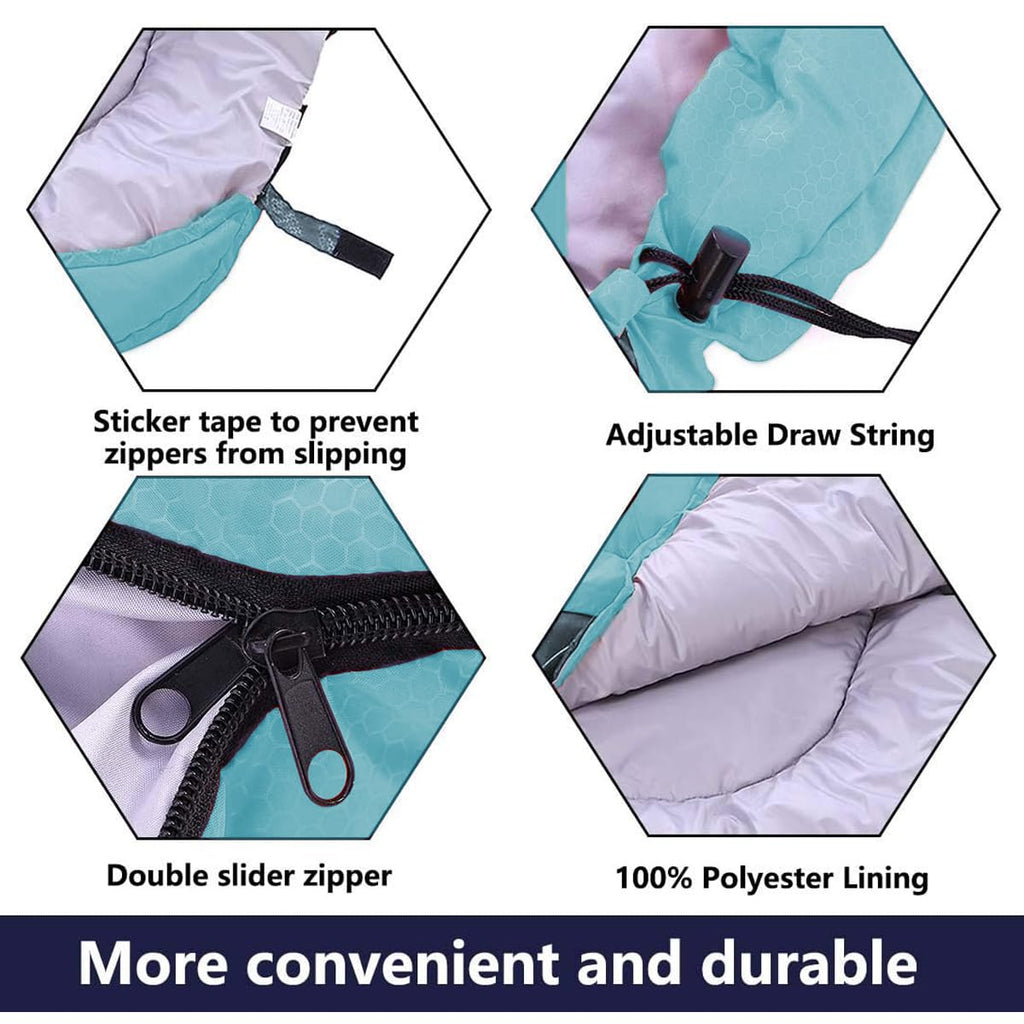 Camping Sleeping Bag 3 Seasons Lightweight &Waterproof With Compression Sack Camping Sleeping Bag Indoor & Outdoor For Adults &