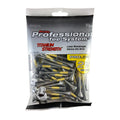 Pride Professional Tee System 2-3/4-Inch Titanium Strength Wood Golf Tees, 75 Ct Black