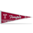Rico Industries Ncaa Temple Owls Classic 12'' X 30'' Felt Wall D  Cor Pennant - Great For Home/Bed Room/Man Cave D  Cor