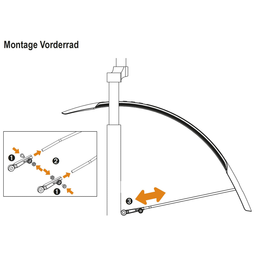 Sks Germany U-Stay Kit For Velo 65 Fender