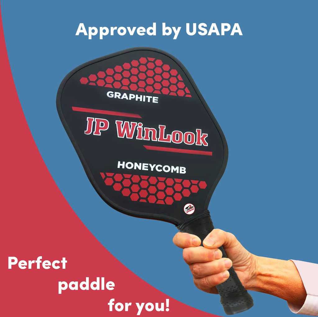 Jp Winlook Pickleball Paddles Set With Graphite Face, Lightweight, Starter To Professional, Indoor/Outdoor, Men & Women, Usapa A