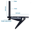 Comesee Professional Ping Pong Net Clip On Easy, Table Tennis Net And Post Set With Spring Activated Clamp, Thick Base Grip, Pre