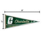 Rico Industries Ncaa North Carolina-Charlotte 49Ers Classic 12'' X 30'' Felt Wall D  Cor Pennant - Great For Home/Bed Room/Man C