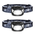 LE 320015 Battery Powered Headlamp - 1500Lux Super Bright LED Head Lamp with Red Light, IPX4 Waterproof Headlights for Outdoor C