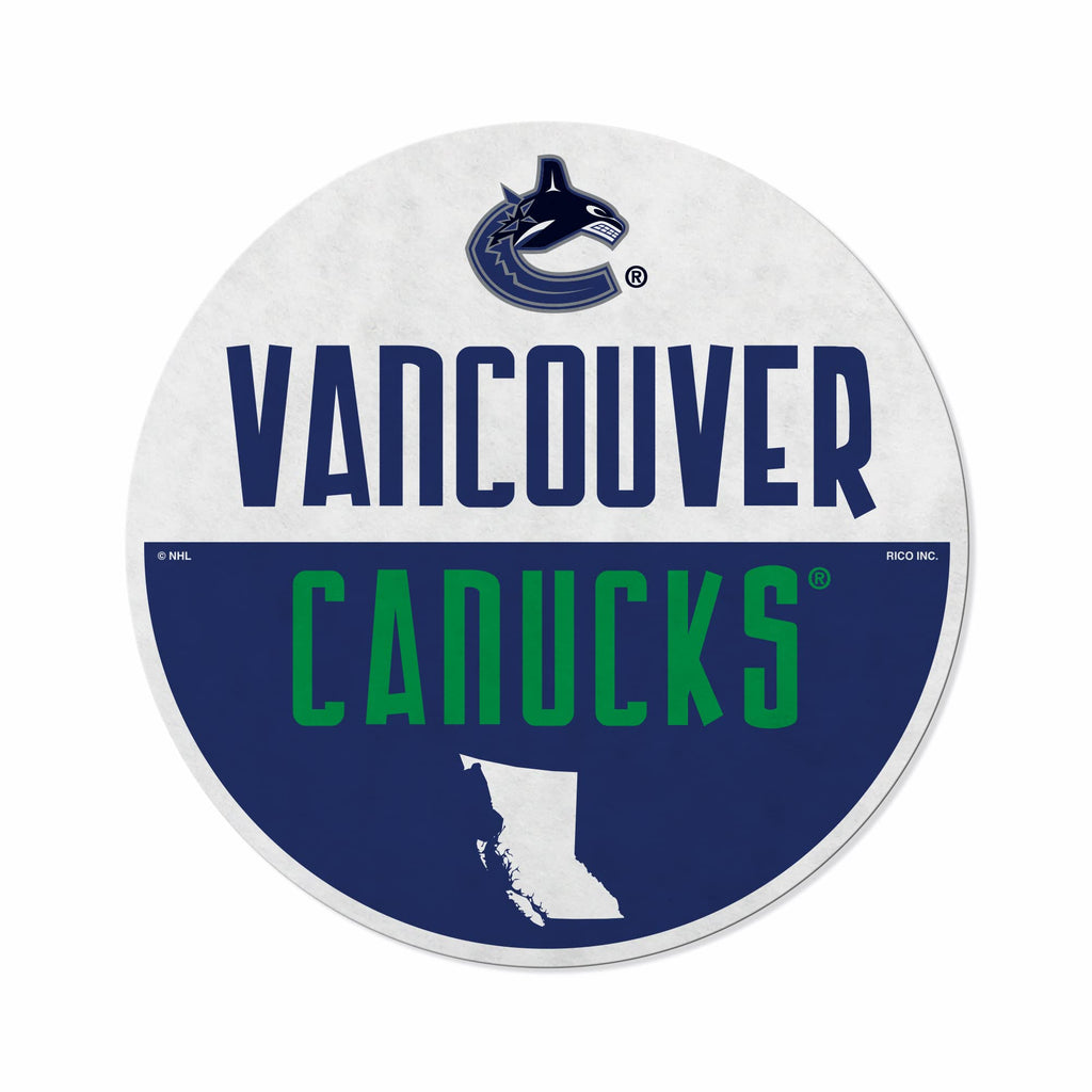Rico Industries Nhl Vancouver Canucks Classic Shape Cut Pennant - Home And Living Room D  Cor - Soft Felt Ez To Hang