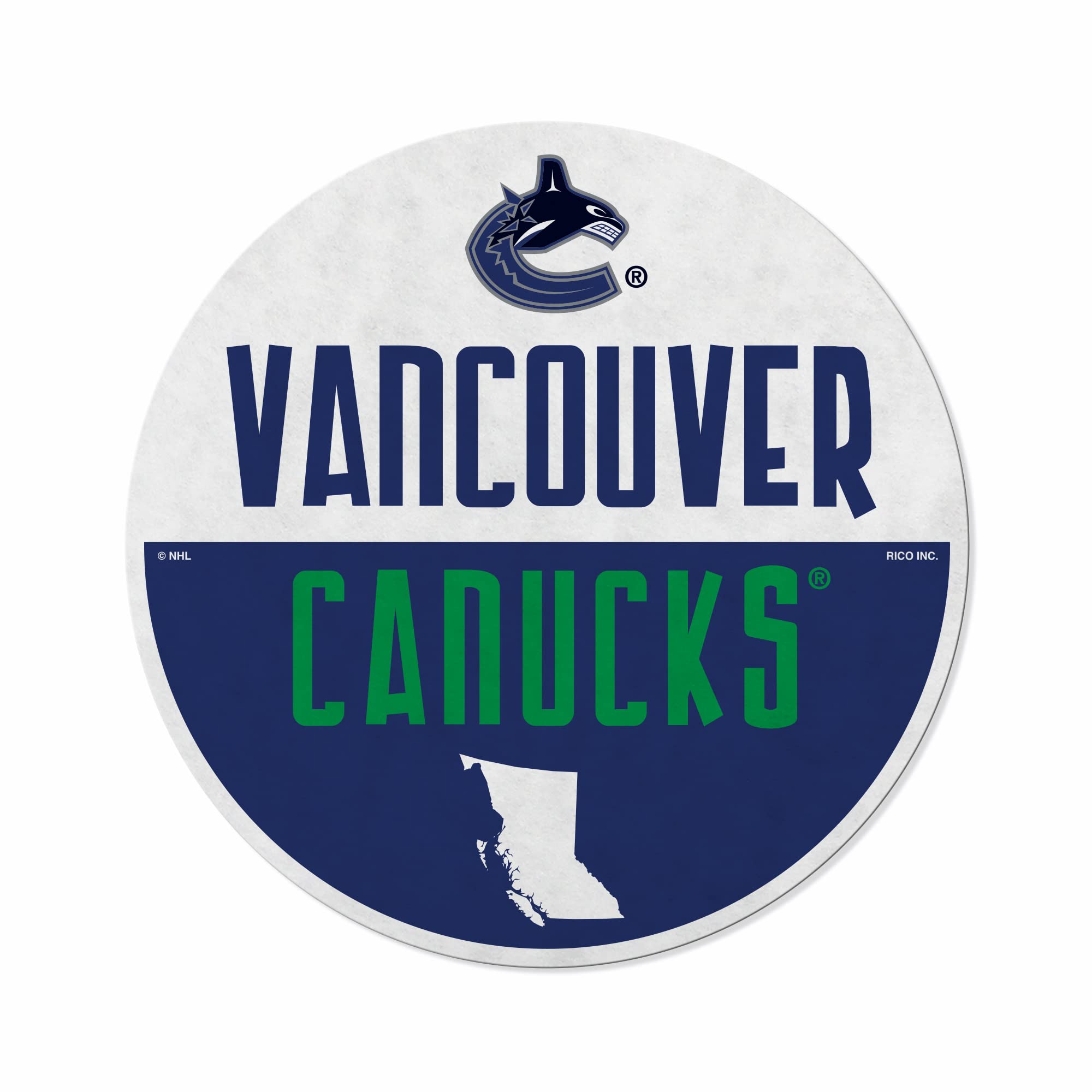 Rico Industries Nhl Vancouver Canucks Classic Shape Cut Pennant - Home And Living Room D  Cor - Soft Felt Ez To Hang