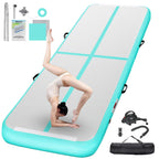 Fbsport 16Ft Inflatable Air Gymnastics Mat Training Mats 4 Inches Thickness Gymnastics Tracks For Home Use/Training/Cheerleading