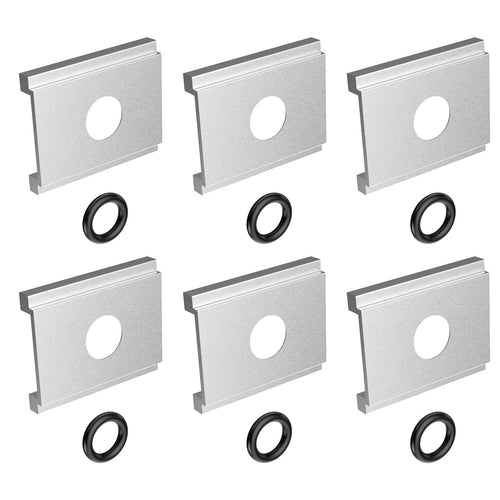 Aluminum Kayak Adapter for FeelFree UniTrack, Feel Free Kayak Track Adapter Plate, Compatible with FeelFree Kayak, Johnny Boats,