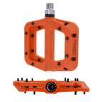 Fooker Mtb Pedals Mountain Bike Pedals 3 Bearing Non-Slip Lightweight Nylon Fiber Bicycle Platform Pedals For Bmx Mtb 9/16''