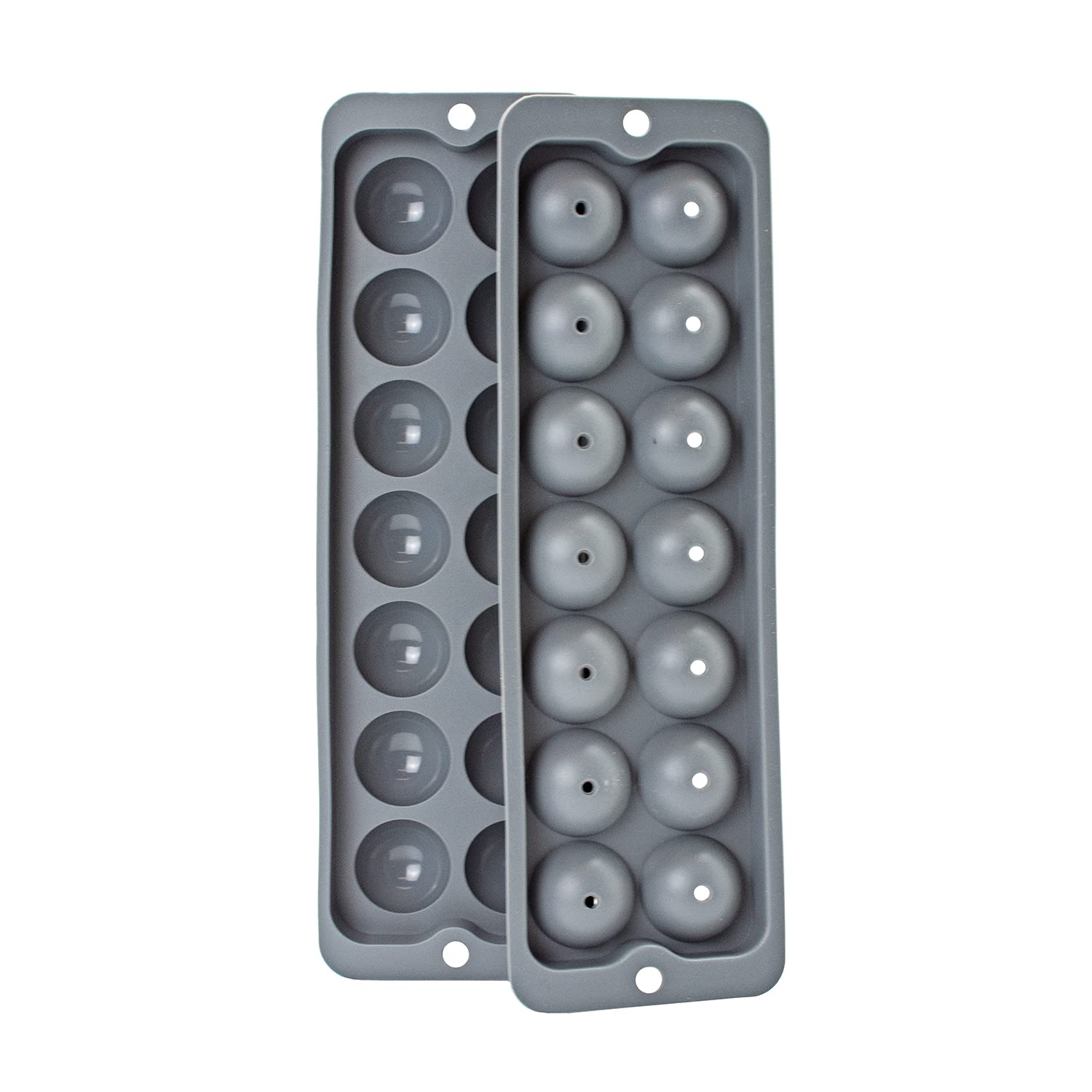 barY3 GREY SILICONE BALL ICE TRAY (14 BALL)