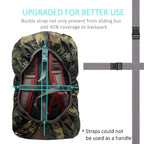 Joy Walker Waterproof Backpack Rain Cover For (15-90L), Upgraded Anti-Slip Cross Buckle Straps, Triple Strengthened Layers For H