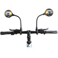 Ryango Bike Mirror 2 Pack, Adjustable Bike Mirrors Handlebar Rearview Mirror, Acrylic Convex Round Bike Rear View Mirrors For Ha