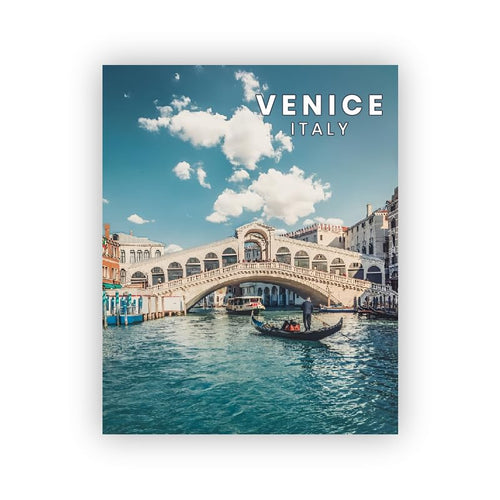 95MILES GARMENTS Venice Fridge Magnets for HomeOfficeKitchen Refrigerator Door Stylish Wooden Decor Souvenir Gift (L X H 2.3 X 3