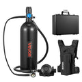 VEVOR Mini Scuba Tank, 1.9L Portable Diving Tank for Underwater Breathing, Reusable Lung Diving Cylinder up to 35 Minutes Dive T