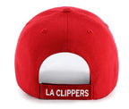 47 Los Angeles Clippers Mvp Hat Structured Adjustable Cap Red