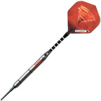 Elkadart Tornado 90% Tungsten Soft Tip Darts With Storage/Travel Case, 2 Black/5 Red Rings, 16 Grams