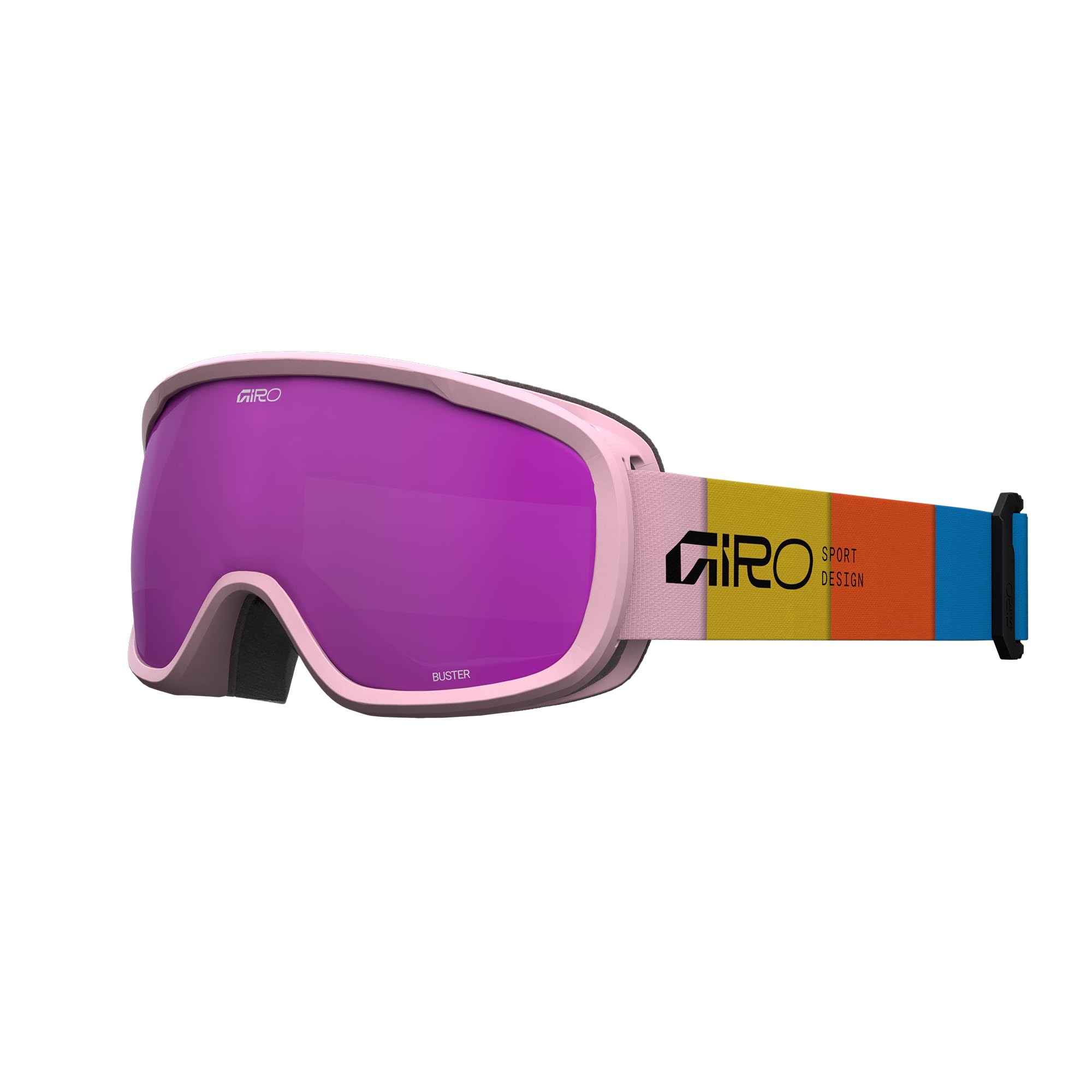Giro Buster Kids Snow Goggle Pink Blocks - Amber Pink