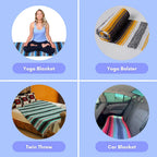 El Paso Designs Mexican Yoga Blanket  Colorful Falsa Serape  Park Blanket, Yoga Towel, Picnic, Beach Blanket, Patio Blanket, Sof