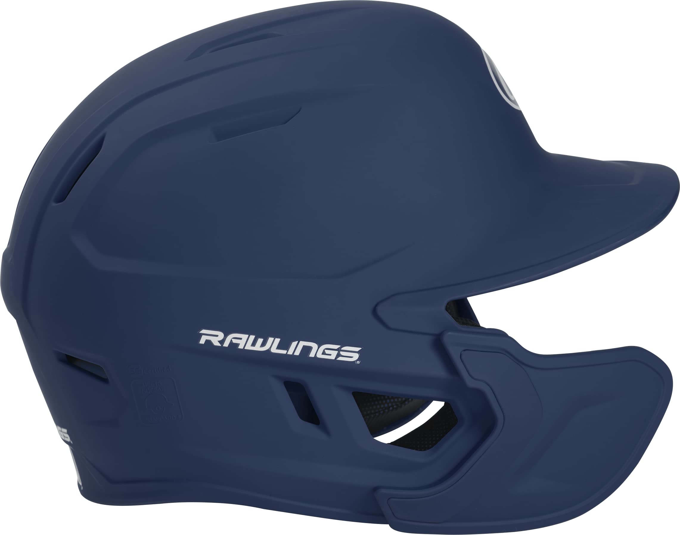 Rawlings 2022 Mach 1-Tone Matte Baseball Batting Helmet W/Lhb Adjext, Junior, Matte Navy