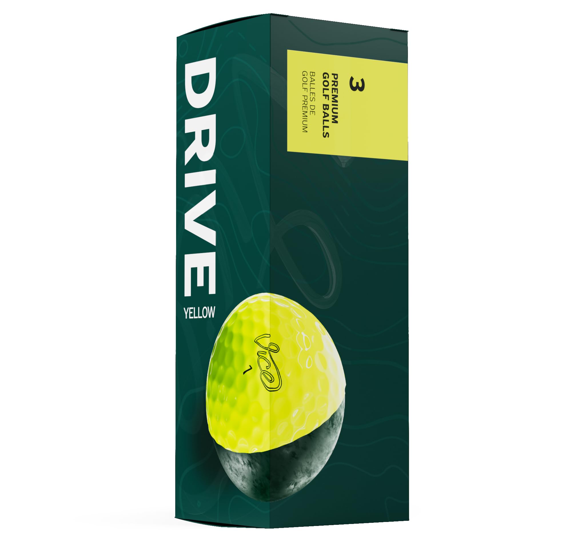 Vice Drive Golf Balls, Generation 3, Yellow