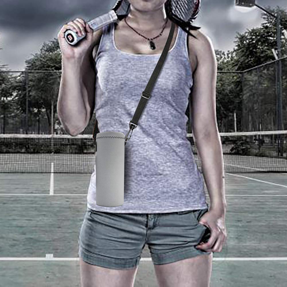 Aupet Water Bottle Carrier,Insulated Neoprene Water Bottle Holder Bag Case Pouch Cover 500Ml Adjustable Shoulder Strap, Great Fo