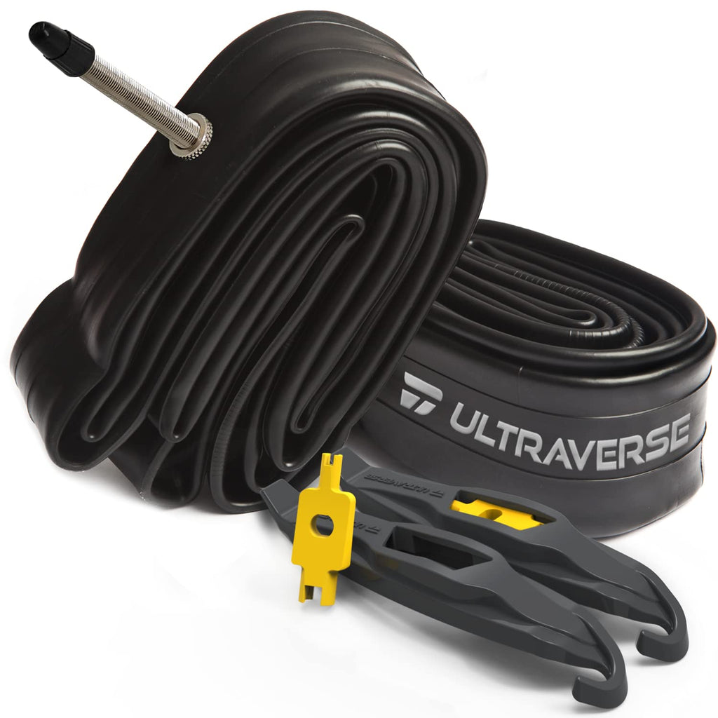 Ultraverse Bike Inner Tube For 26 X 1.75/1.95/2.10/2.125 Inch Bicycle Tire Sizes With Presta Valve - Rubber Tubes For Mountain A