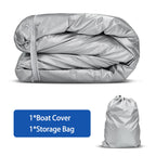Icover Pedal Boat Cover, Fits 3 Or 5 Person Paddle Boat Water Proof Heavy Duty Boat Cover, Grey