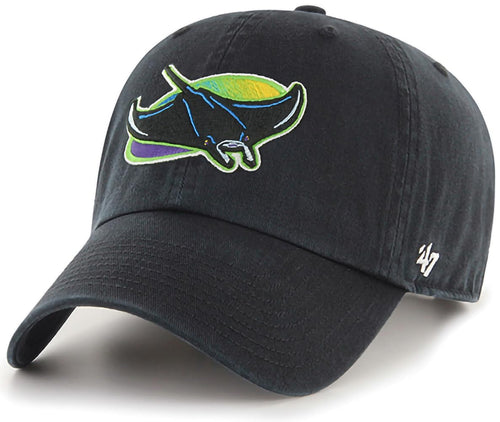 '47 New York Yankees Adjustable Cap Clean Up Mlb, Tampa Bay Rays, Black, One Size